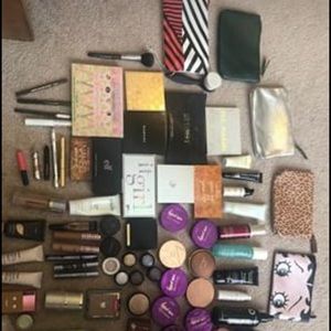Makeup, bags, and hair products